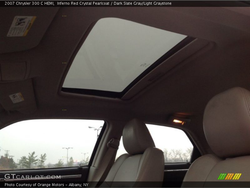 Inferno Red Crystal Pearlcoat / Dark Slate Gray/Light Graystone 2007 Chrysler 300 C HEMI