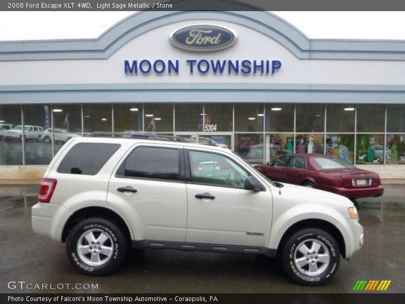 Light Sage Metallic / Stone 2008 Ford Escape XLT 4WD