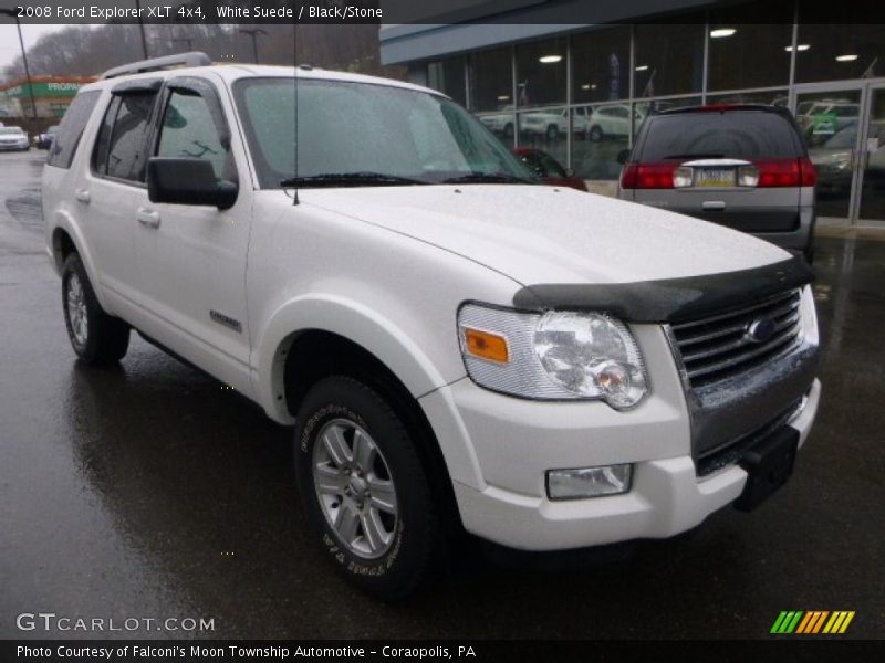 White Suede / Black/Stone 2008 Ford Explorer XLT 4x4