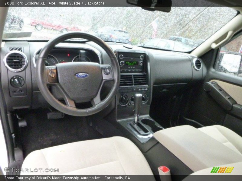 White Suede / Black/Stone 2008 Ford Explorer XLT 4x4