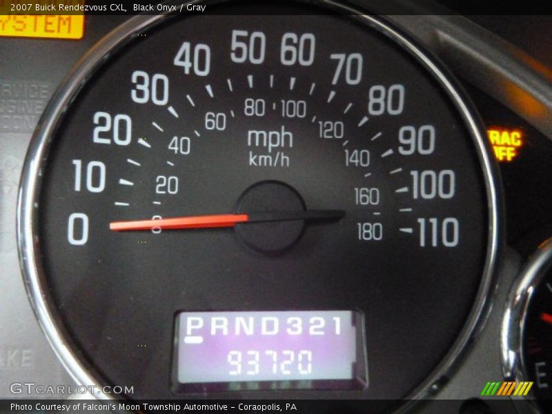 Black Onyx / Gray 2007 Buick Rendezvous CXL