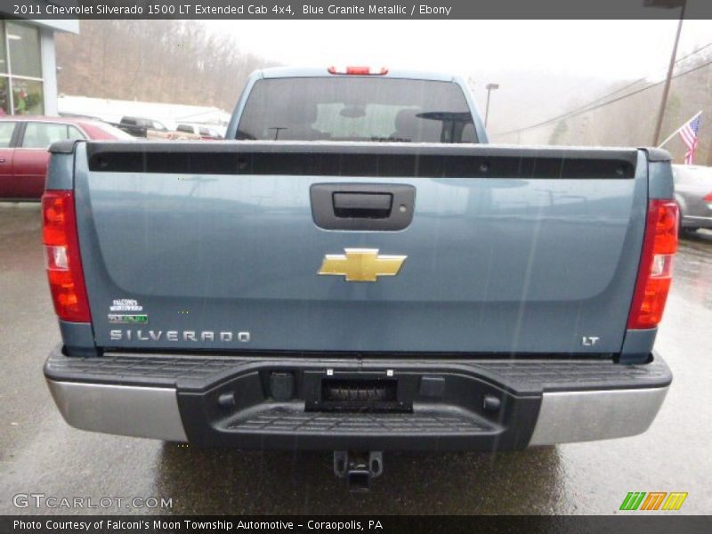 Blue Granite Metallic / Ebony 2011 Chevrolet Silverado 1500 LT Extended Cab 4x4