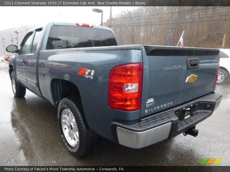 Blue Granite Metallic / Ebony 2011 Chevrolet Silverado 1500 LT Extended Cab 4x4