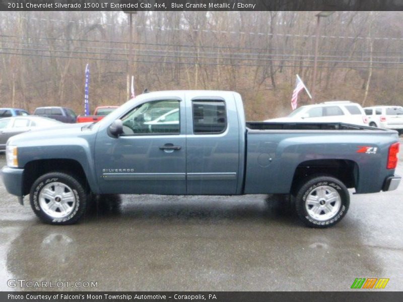 Blue Granite Metallic / Ebony 2011 Chevrolet Silverado 1500 LT Extended Cab 4x4