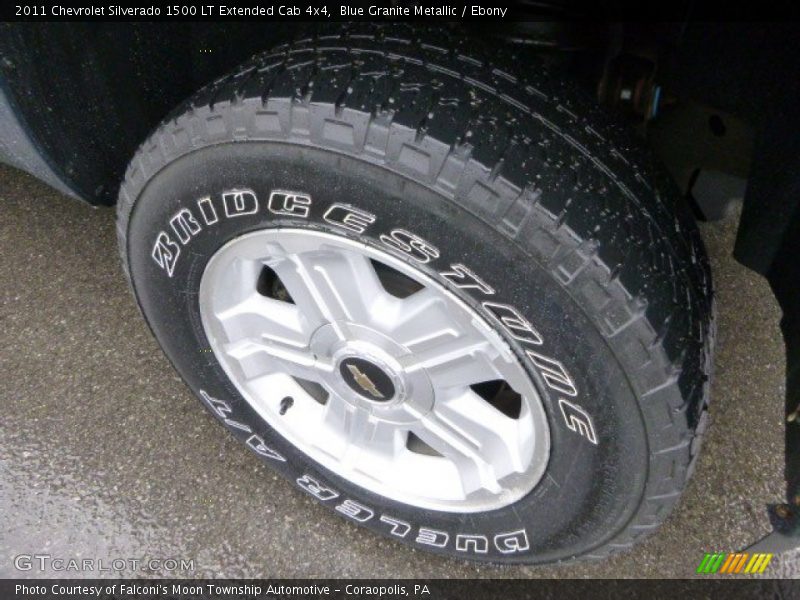 Blue Granite Metallic / Ebony 2011 Chevrolet Silverado 1500 LT Extended Cab 4x4