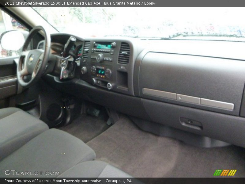 Blue Granite Metallic / Ebony 2011 Chevrolet Silverado 1500 LT Extended Cab 4x4