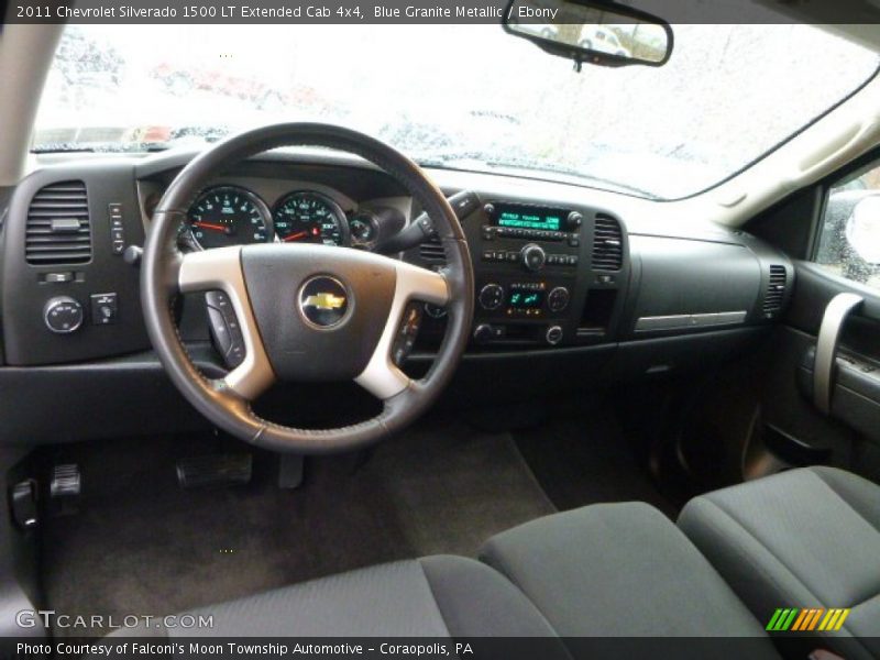 Blue Granite Metallic / Ebony 2011 Chevrolet Silverado 1500 LT Extended Cab 4x4