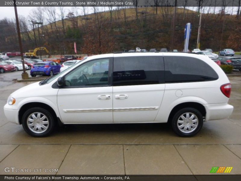 Stone White / Medium Slate Gray 2007 Chrysler Town & Country Touring