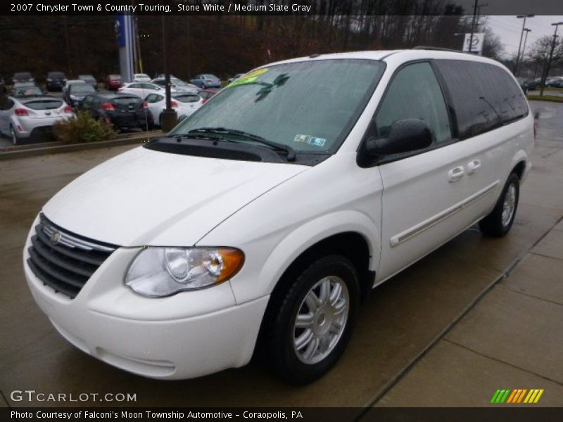 Stone White / Medium Slate Gray 2007 Chrysler Town & Country Touring