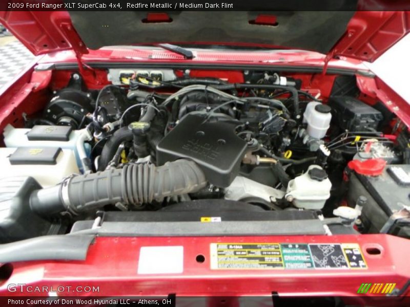 Redfire Metallic / Medium Dark Flint 2009 Ford Ranger XLT SuperCab 4x4