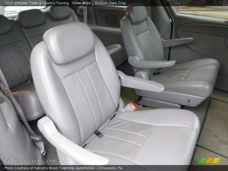 Stone White / Medium Slate Gray 2007 Chrysler Town & Country Touring