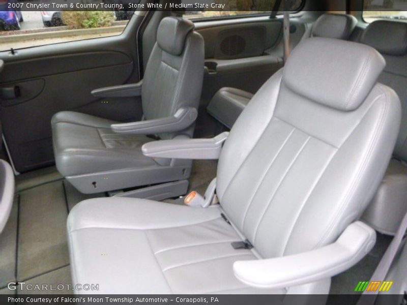 Stone White / Medium Slate Gray 2007 Chrysler Town & Country Touring