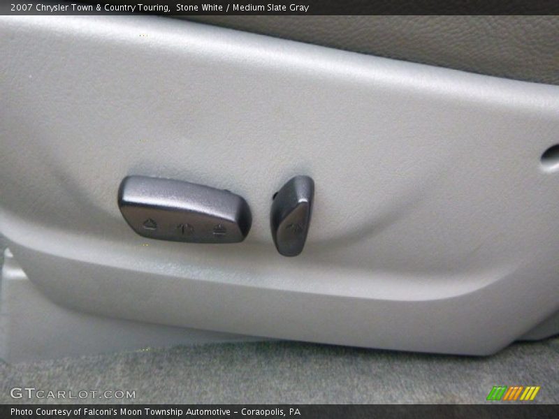 Stone White / Medium Slate Gray 2007 Chrysler Town & Country Touring
