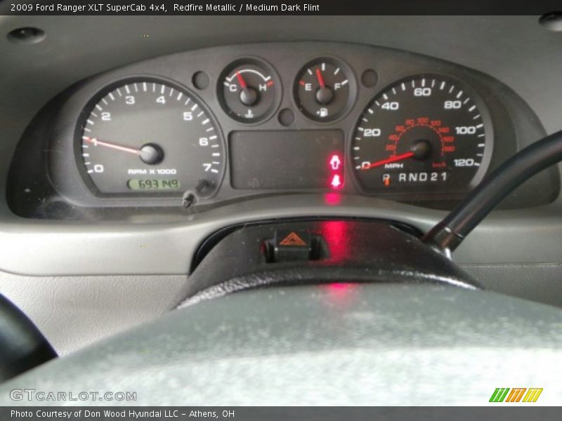Redfire Metallic / Medium Dark Flint 2009 Ford Ranger XLT SuperCab 4x4