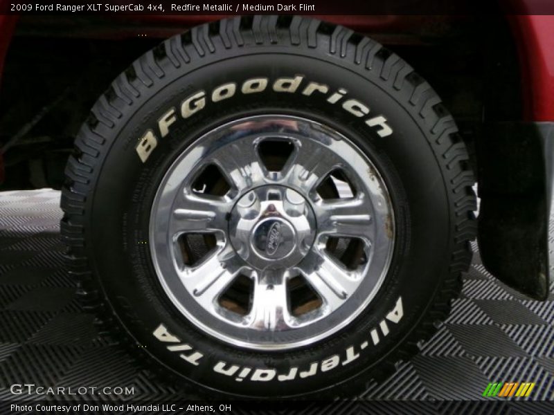 Redfire Metallic / Medium Dark Flint 2009 Ford Ranger XLT SuperCab 4x4