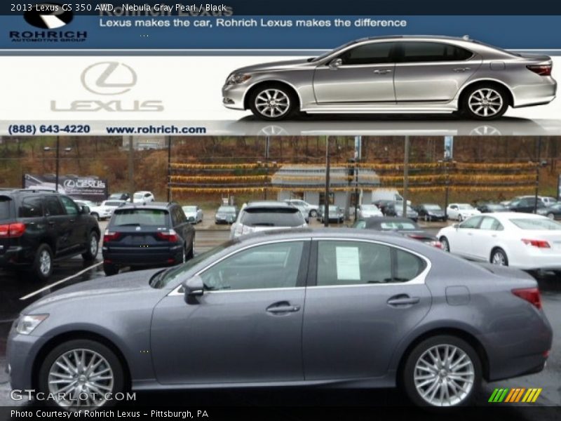 Nebula Gray Pearl / Black 2013 Lexus GS 350 AWD