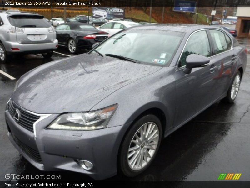 Nebula Gray Pearl / Black 2013 Lexus GS 350 AWD