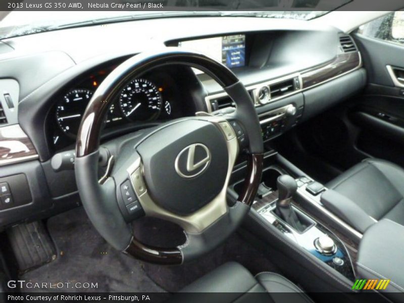 Nebula Gray Pearl / Black 2013 Lexus GS 350 AWD