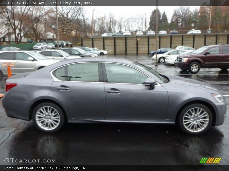 Nebula Gray Pearl / Black 2013 Lexus GS 350 AWD