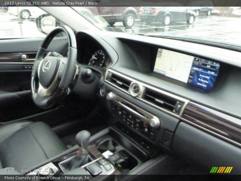 Nebula Gray Pearl / Black 2013 Lexus GS 350 AWD