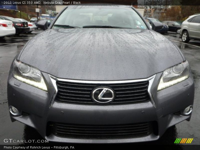 Nebula Gray Pearl / Black 2013 Lexus GS 350 AWD