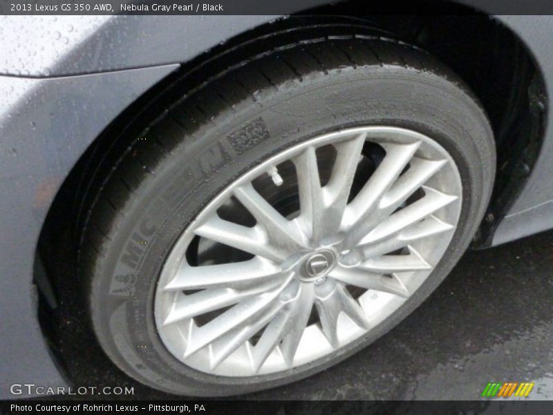 Nebula Gray Pearl / Black 2013 Lexus GS 350 AWD
