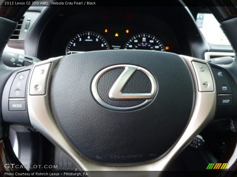 Nebula Gray Pearl / Black 2013 Lexus GS 350 AWD