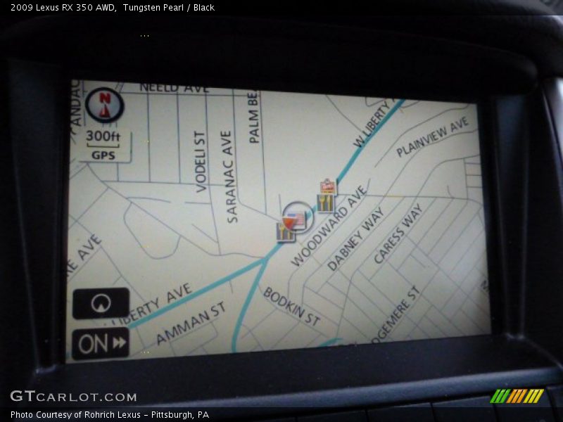 Tungsten Pearl / Black 2009 Lexus RX 350 AWD