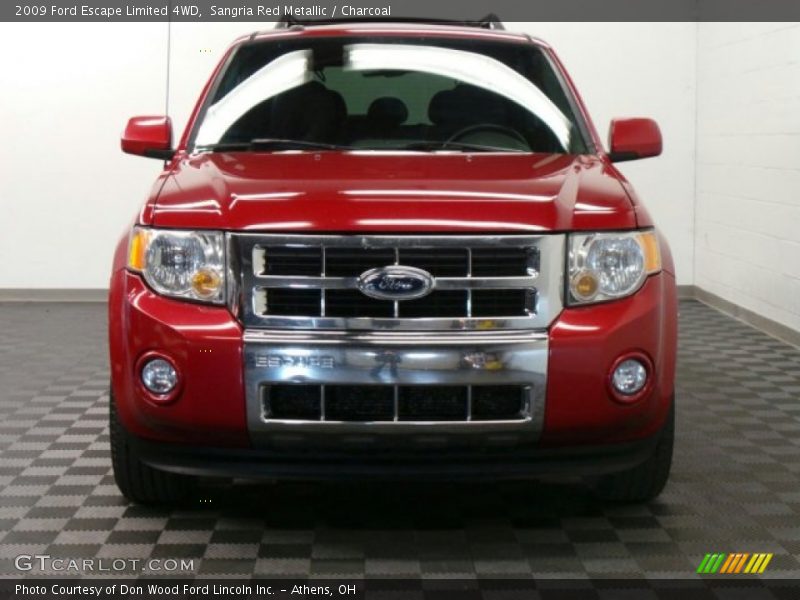 Sangria Red Metallic / Charcoal 2009 Ford Escape Limited 4WD