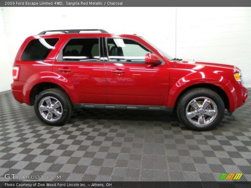 Sangria Red Metallic / Charcoal 2009 Ford Escape Limited 4WD