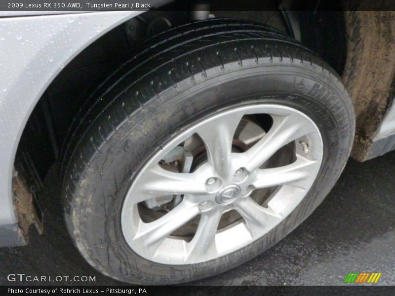 Tungsten Pearl / Black 2009 Lexus RX 350 AWD