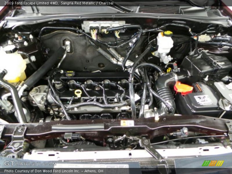 Sangria Red Metallic / Charcoal 2009 Ford Escape Limited 4WD