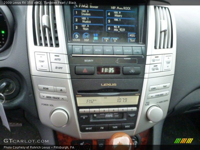 Tungsten Pearl / Black 2009 Lexus RX 350 AWD