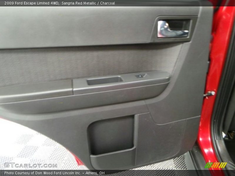 Sangria Red Metallic / Charcoal 2009 Ford Escape Limited 4WD