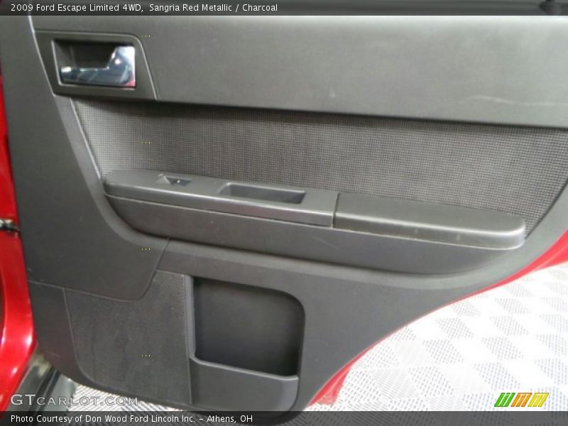 Sangria Red Metallic / Charcoal 2009 Ford Escape Limited 4WD