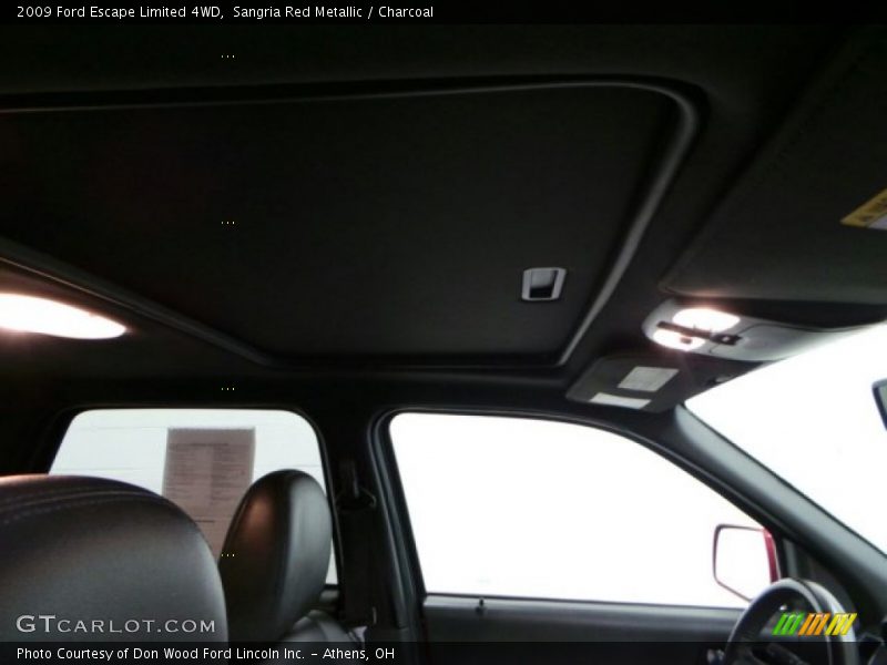 Sangria Red Metallic / Charcoal 2009 Ford Escape Limited 4WD
