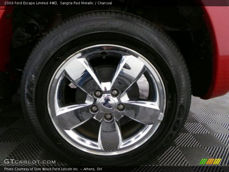 Sangria Red Metallic / Charcoal 2009 Ford Escape Limited 4WD