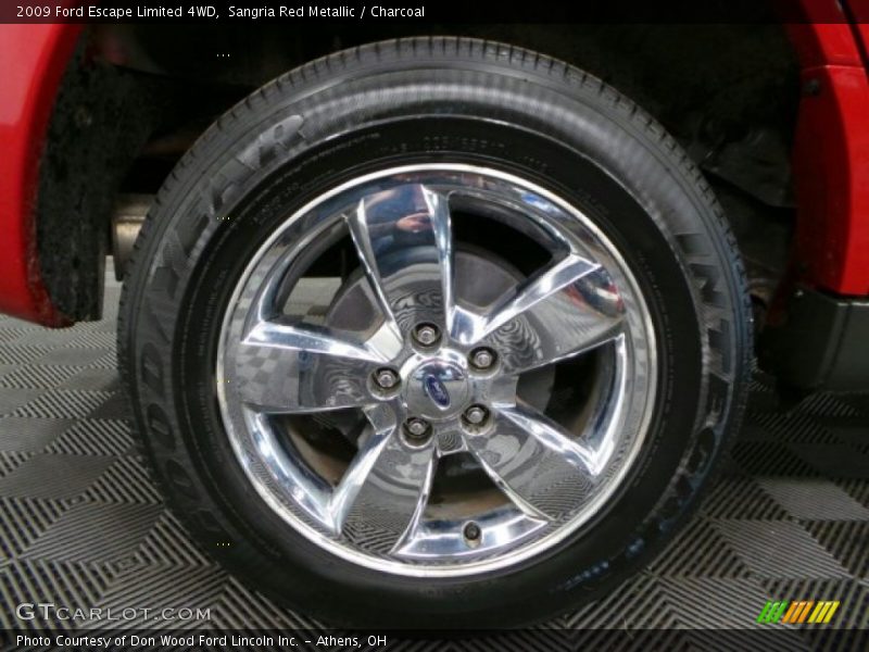 Sangria Red Metallic / Charcoal 2009 Ford Escape Limited 4WD