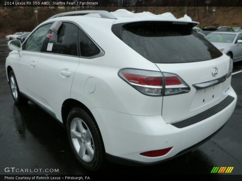 Starfire Pearl / Parchment 2014 Lexus RX 350 AWD