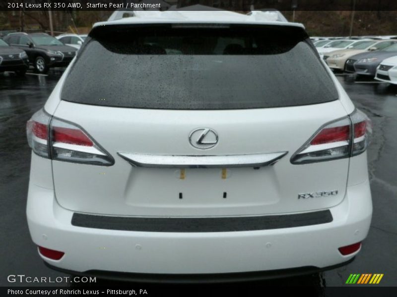 Starfire Pearl / Parchment 2014 Lexus RX 350 AWD