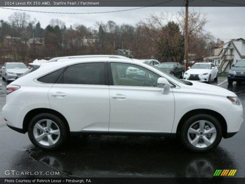 Starfire Pearl / Parchment 2014 Lexus RX 350 AWD