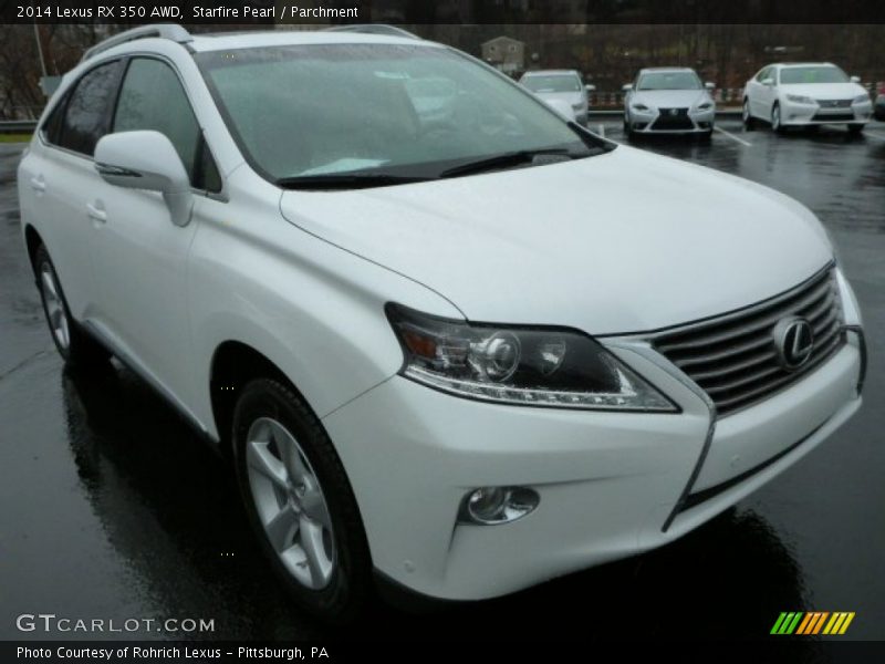 Starfire Pearl / Parchment 2014 Lexus RX 350 AWD