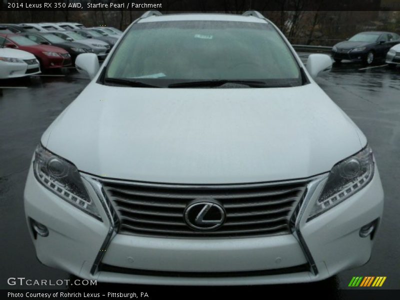 Starfire Pearl / Parchment 2014 Lexus RX 350 AWD