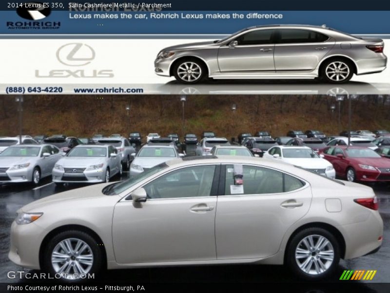 Satin Cashmere Metallic / Parchment 2014 Lexus ES 350