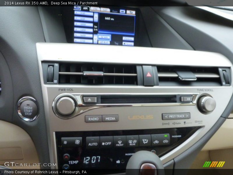 Deep Sea Mica / Parchment 2014 Lexus RX 350 AWD