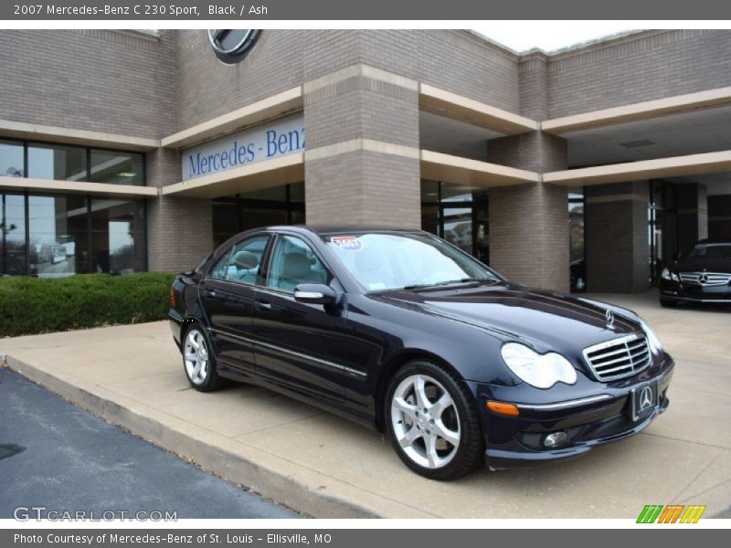 Black / Ash 2007 Mercedes-Benz C 230 Sport
