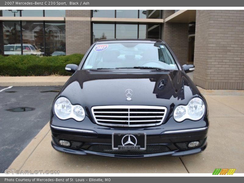 Black / Ash 2007 Mercedes-Benz C 230 Sport