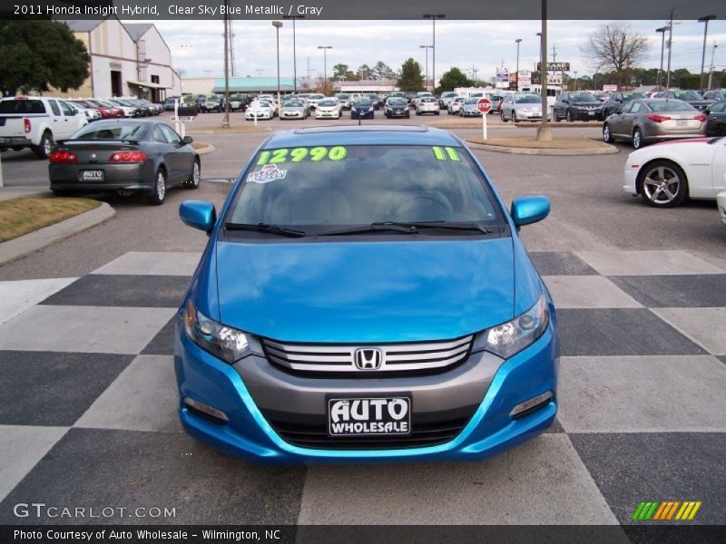 Clear Sky Blue Metallic / Gray 2011 Honda Insight Hybrid