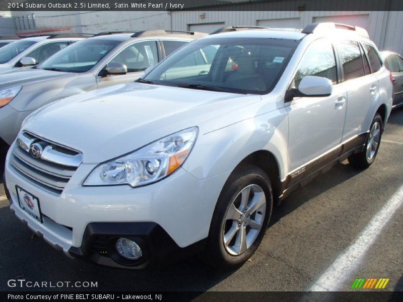 Satin White Pearl / Ivory 2014 Subaru Outback 2.5i Limited