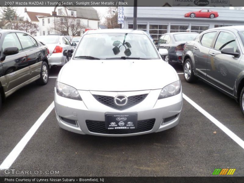 Sunlight Silver Metallic / Black 2007 Mazda MAZDA3 i Touring Sedan